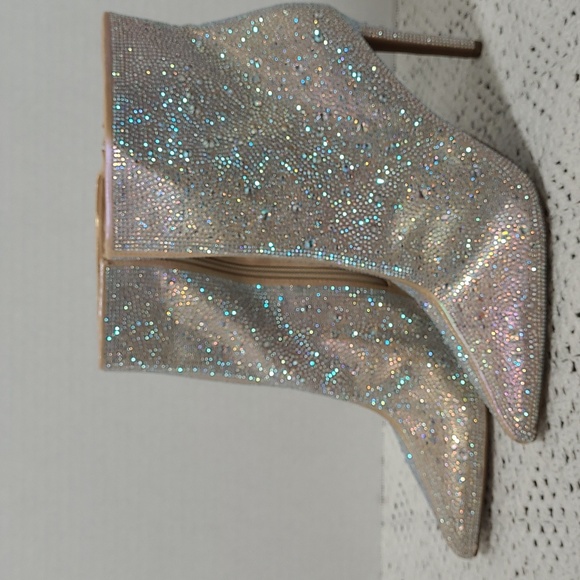 INC International Concepts Rhinestone Ankle Boots 9.5M New - Picture 1 of 10
